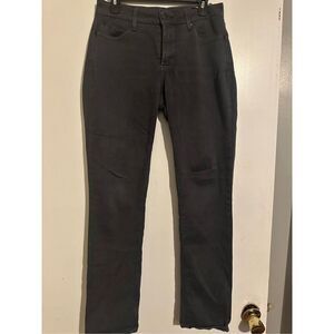 NYDJ Jeans Womens Straight Lift Tuck Technology Dark Gray Size 6